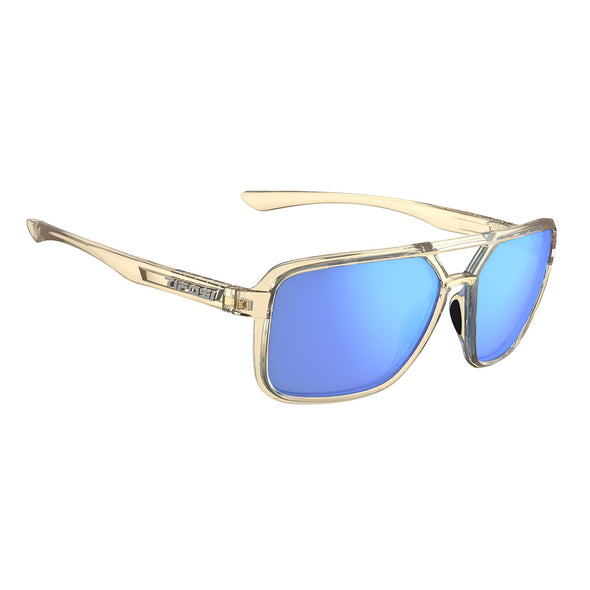 Tifosi Salto Sunglasses Golden Ray with Sky Blue Mirror Lens
