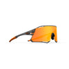 Tifosi Rail Race Sunglasses Satin Vapor with Clarion Orange and Clear Lens
