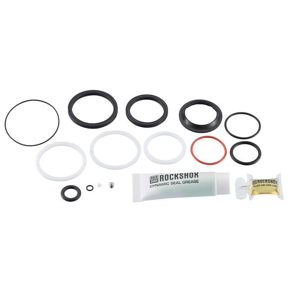 RockShox 200 HOUR/1 YEAR SERVICE KIT (INCLUDES AIR CAN SEALS, PISTON SEAL, GLIDE RINGS, IFP SEALS, RESERVOIR SEALS, ThruShaft PLUG, SEAL GREASE/OIL) - TREK RE:AKTIV THRU (2017)
